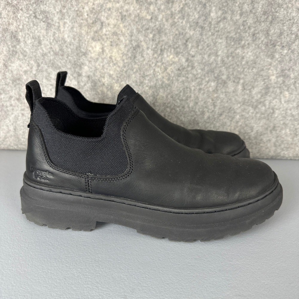 Georgia Boot Work Mens 11 M Black Romeo Superlyte Slip On Leather GB00634 EH